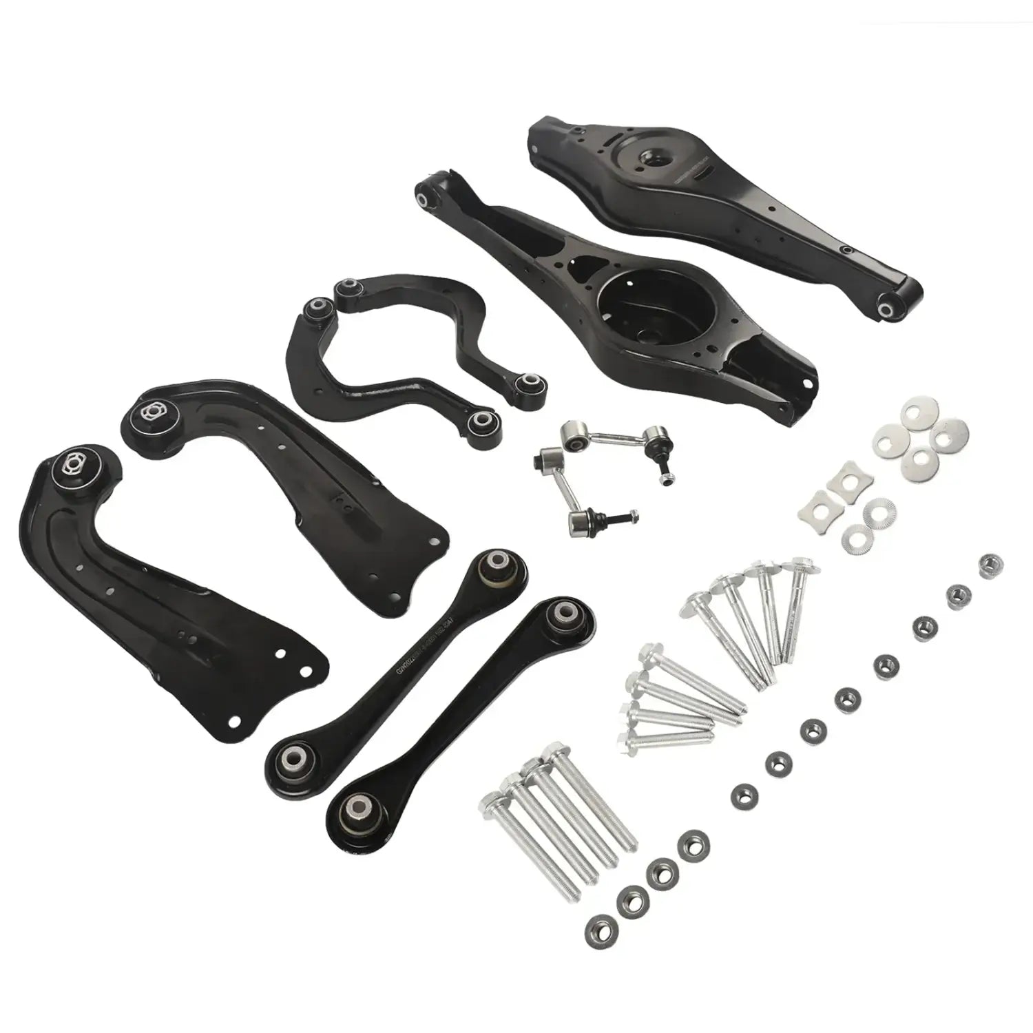 Czarny metalowy zestaw tylnych ramion zawieszenia ap01 z 10 śrubami do audi a3 tt vw gti jetta rabbit 2006-2009