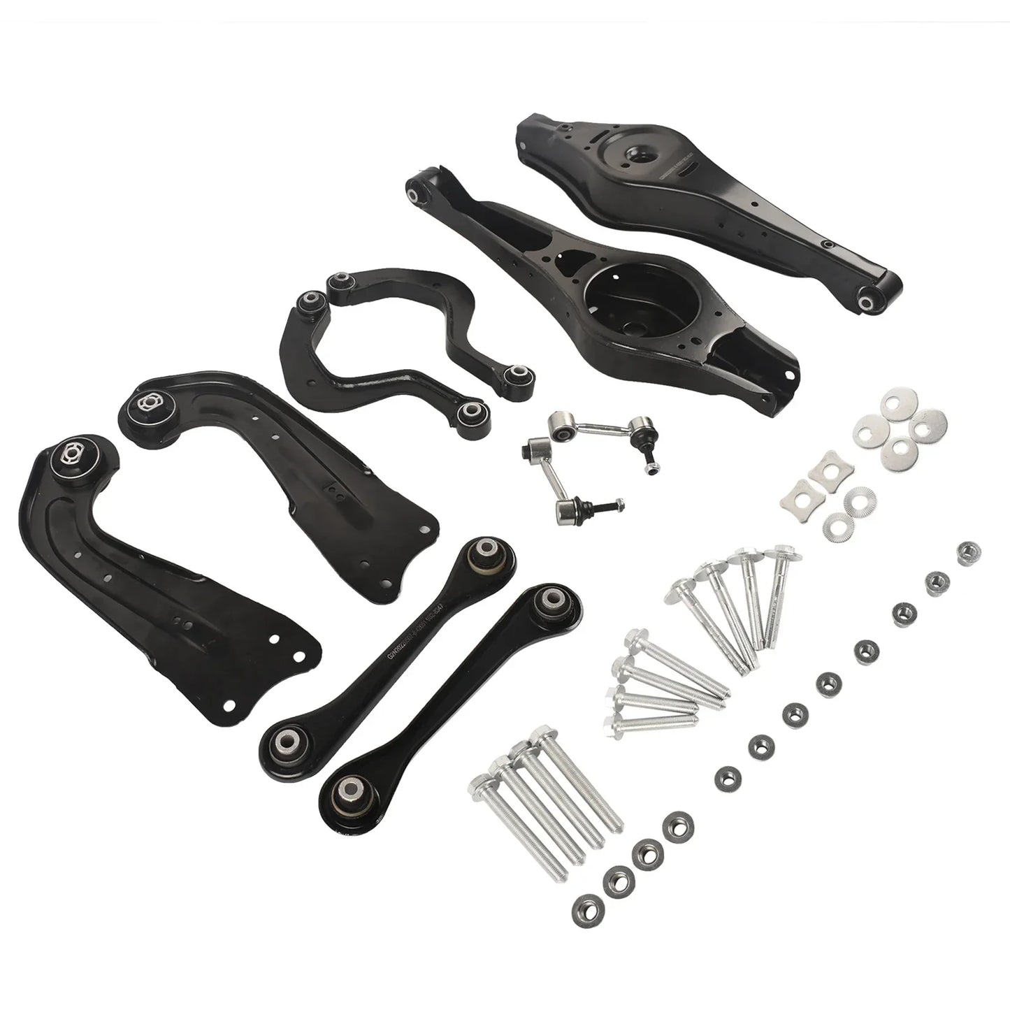 Czarny metalowy zestaw tylnych ramion zawieszenia ap01 z 10 śrubami do audi a3 tt vw gti jetta rabbit 2006-2009