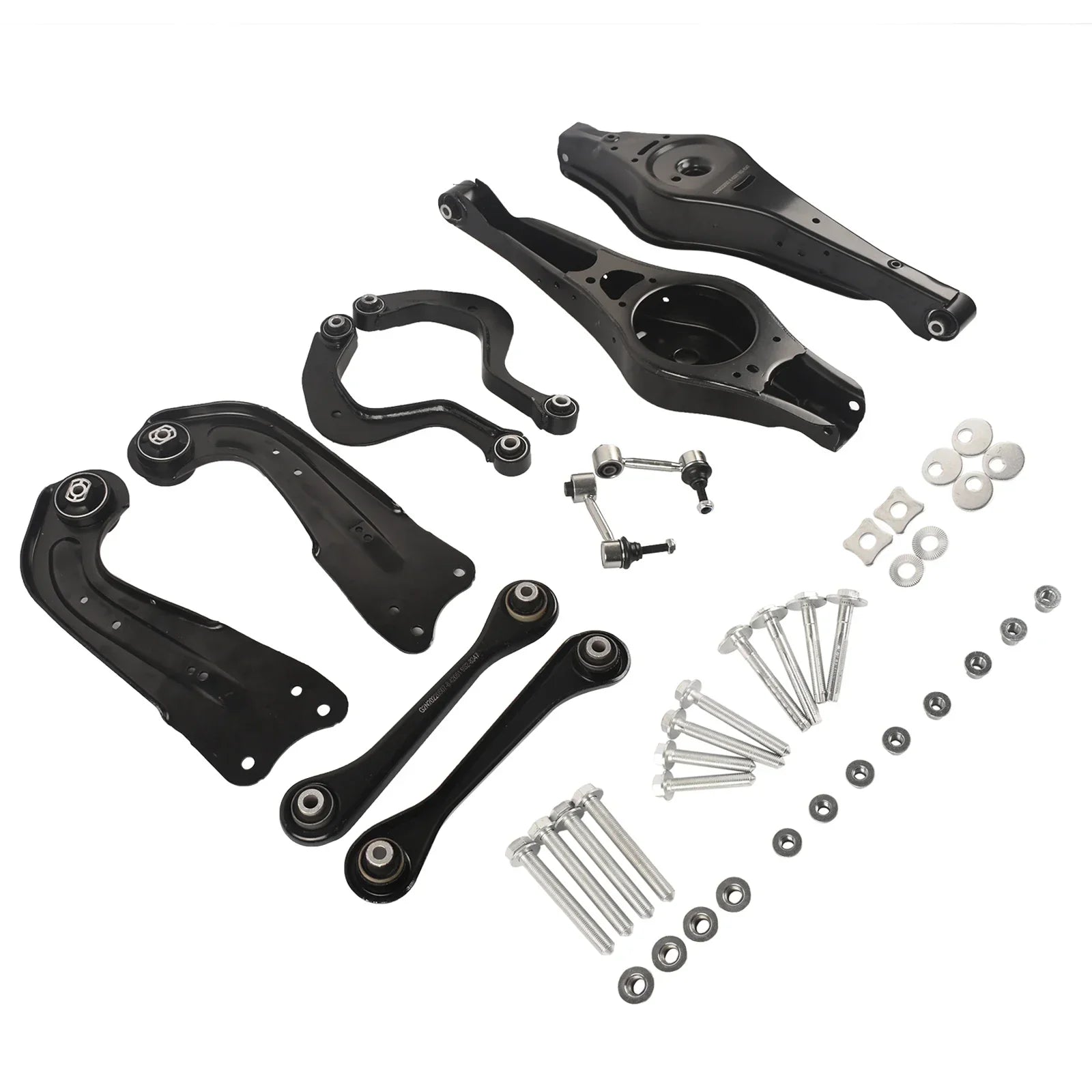 Czarny metalowy zestaw tylnych ramion zawieszenia ap01 z 10 śrubami do audi a3 tt vw gti jetta rabbit 2006-2009