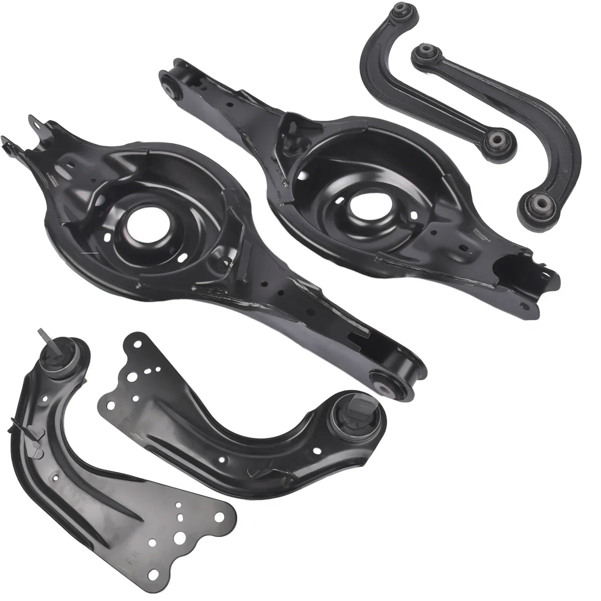 Czarny metalowy tylny wahacz i wsporniki zestawu wahaczy zawieszenia mazda cx-5 2013–2023 do użytku samochodowego