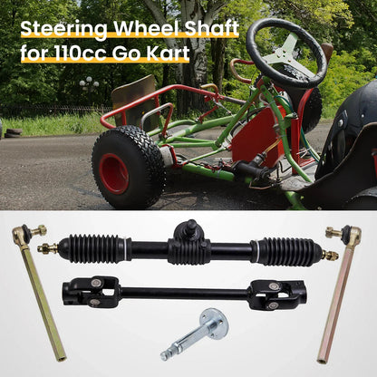 Zestaw układu kierowniczego do gokarta 110cc z drążkiem