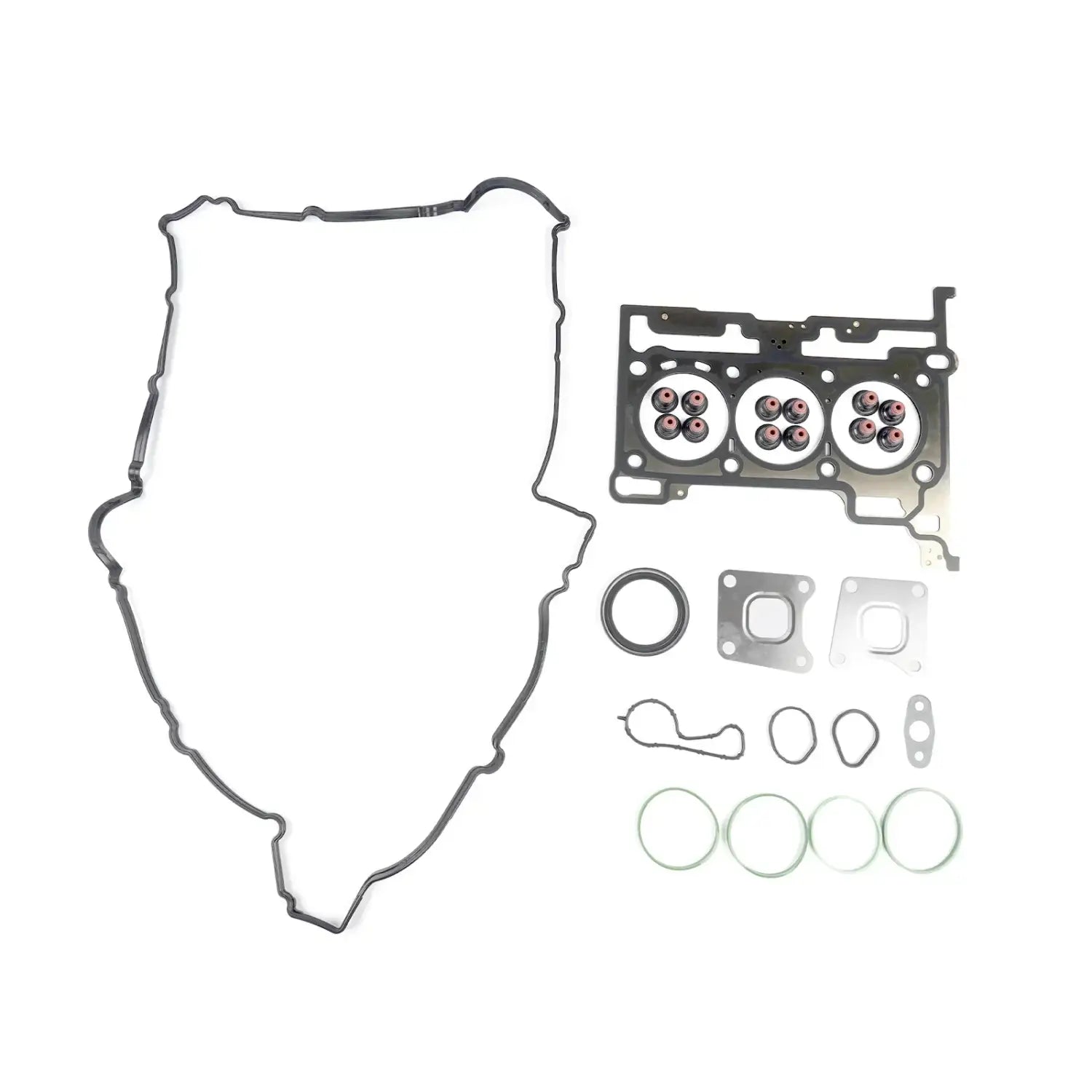 Czarny gumowy zestaw uszczelek z metalowymi elementami do ford ecosport fiesta 1 0 ecoboost drm63001
