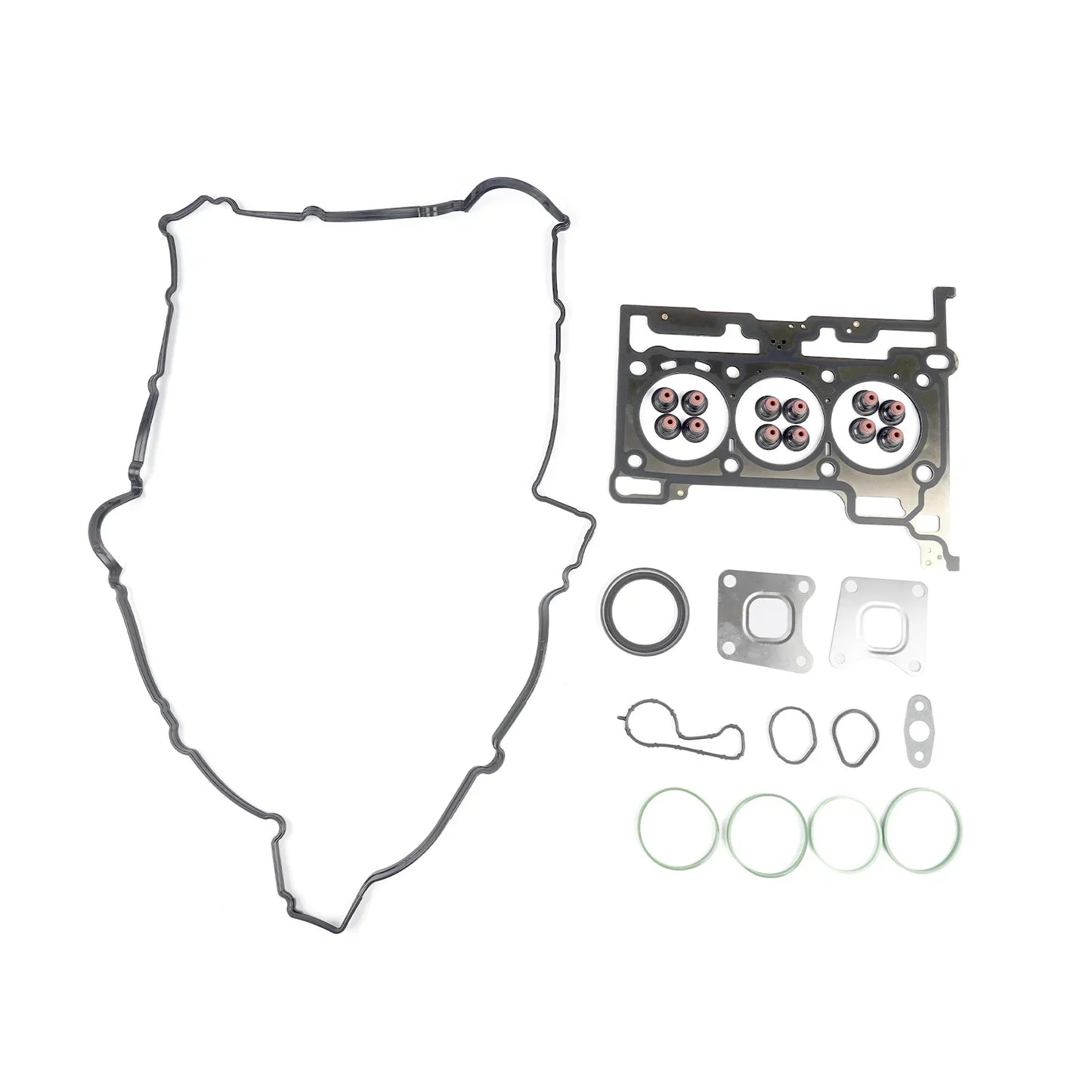 Czarny gumowy zestaw uszczelek z metalowymi elementami do ford ecosport fiesta 1 0 ecoboost drm63001