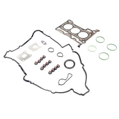 Czarny gumowy zestaw uszczelek z metalowymi elementami i zielonymi oringami do ford ecosport fiesta 1 0 ecoboost