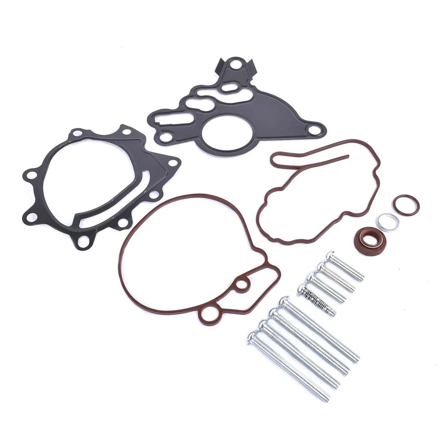 Czarny i brązowy zestaw uszczelek gasket kit 03g145209c z metalowymi śrubami do audi seat vw skoda 2.0tdi