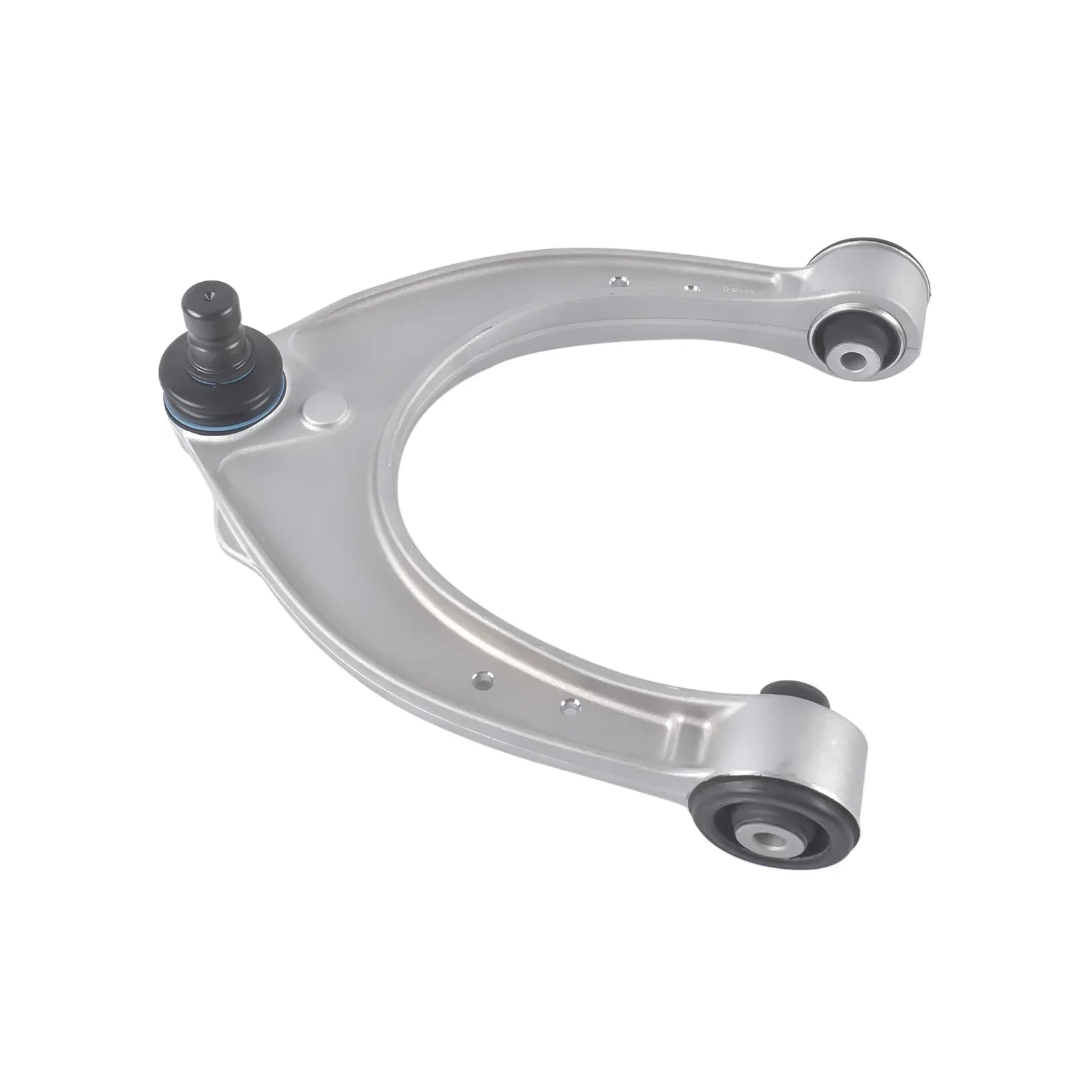 Srebrny metalowy przedni wahacz z gumowymi tulejami i przegubem kulowym do bmw 528i 535d 535i 550i f10 640i f12 front side rwd