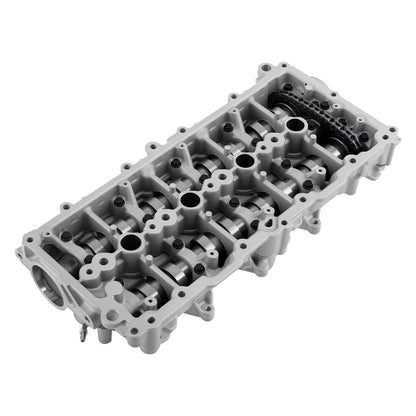 Szary metaliczny cylinder głowicy silnika zintegrowanymi wałkami rozrządu i czarnym łańcuchem do dv5rd 1499cc diesel dv5r
