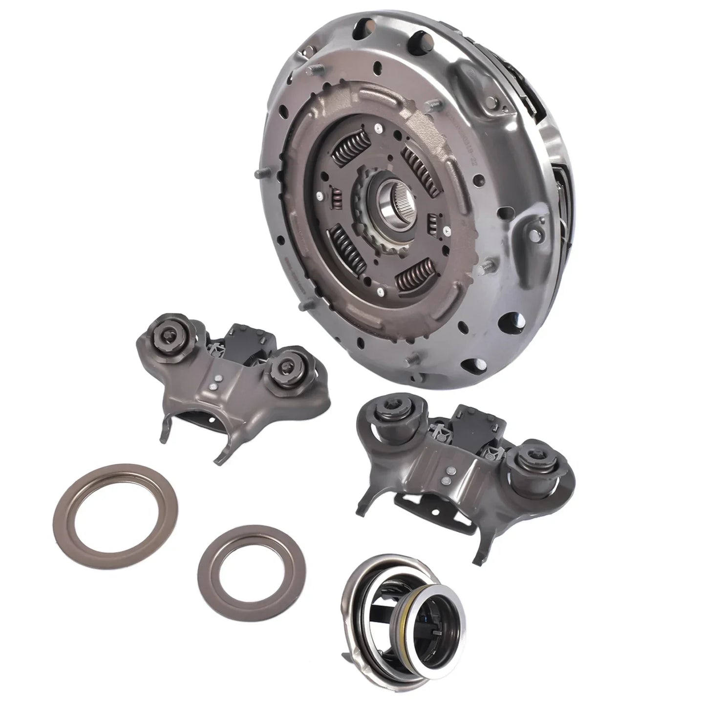 Szare metaliczne sprzęgło do ford focus z zestawem sprężyn i śrub część o numerze ap03 dla ford 2012-2019