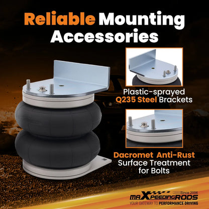 KIT de ressorts de suspension pneumatique + double manomètre pour Renault Master 2010-2024 4000kg