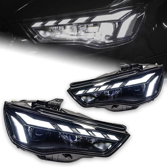 Stylizowane Lampy Przednie do Audi A3 LED z Projektorową Soczewką i DRL (2013-2016) A3 8V - Multigenus