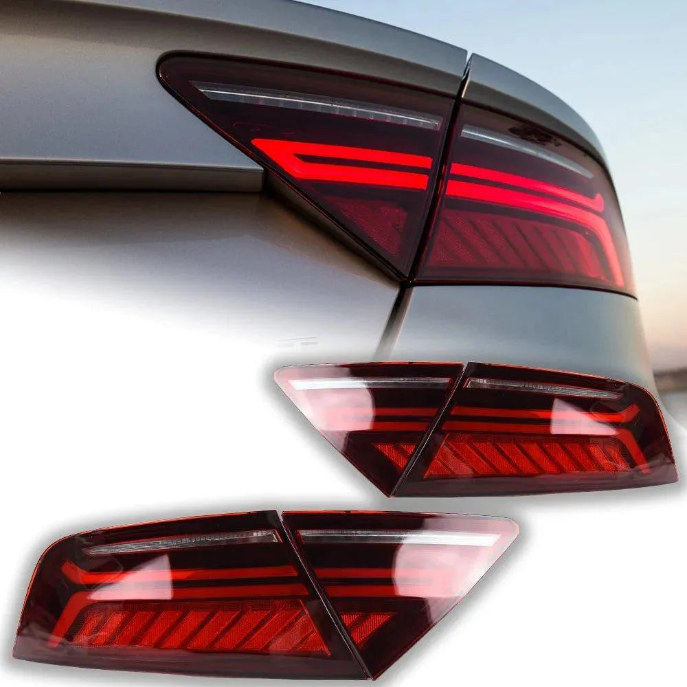 Lampy Tylne do Audi A7 LED w Stylizacji RS7 z DRL, Dynamicznym Sygnałem i Cofaniem (2011-2018) - Multigenus