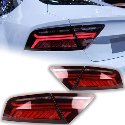 Lampy Tylne do Audi A7 LED w Stylizacji RS7 z DRL, Dynamicznym Sygnałem i Cofaniem (2011-2018) - Multigenus