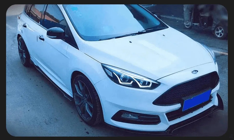 Ford Focus: Lampy Przednie LED 2015-2017 Focus 4 H7 D2H HID, Okrągłym Oświetleniem Angel Eye i Wiązką Bi-Xenon - Multigenus