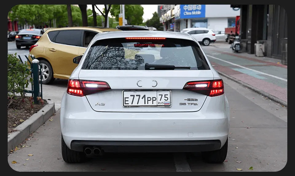 Lampy LED Tylne do Audi A3 - 2013 - 2019 S3 Sportback Tył DRL Dynamiczny Sygnał Cofania - Multigenus