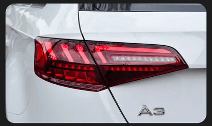 Lampy LED Tylne do Audi A3 - 2013 - 2019 S3 Sportback Tył DRL Dynamiczny Sygnał Cofania - Multigenus