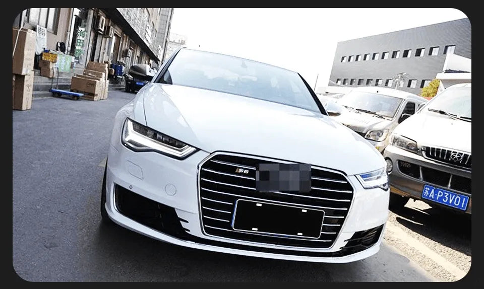 Lampy Przednie Audi A6 C7 LED z DRL, Dynamicznym Sygnałem, Światłami Mijania i Drogowymi (2012-2018) A6L - Multigenus