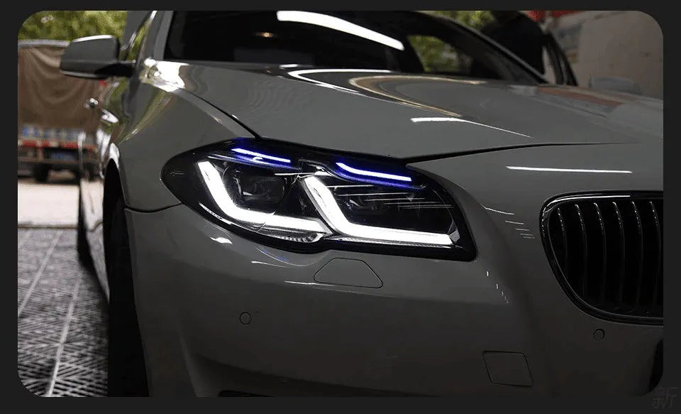 Lampy przednie BMW F10 F18 F11 LED Reflektory Projektory 2010 - 2016 Sygnał DRL - Multigenus