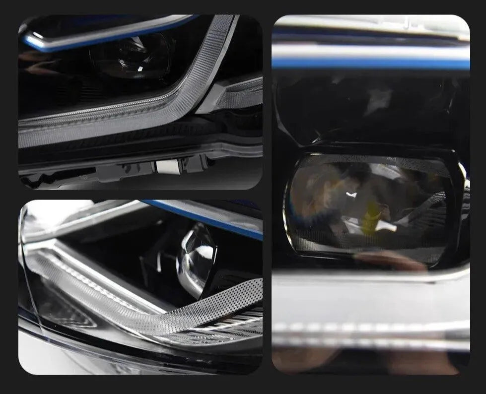 Lampy przednie BMW F10 F18 F11 LED Reflektory Projektory 2010 - 2016 Sygnał DRL - Multigenus