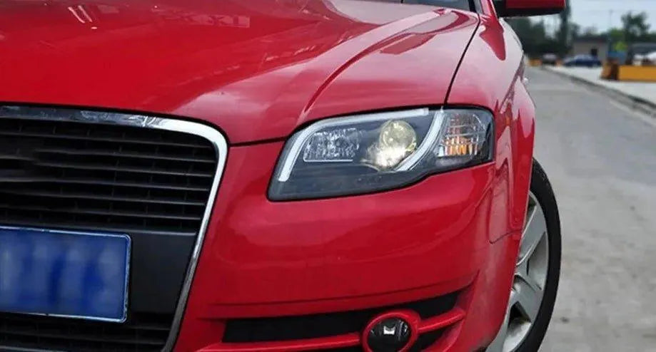 Lampy przednie do Audi A4 2005-2008 A4L B7 - Reflektory HID Bi-Xenon z funkcją DRL i oczami anioła - Multigenus