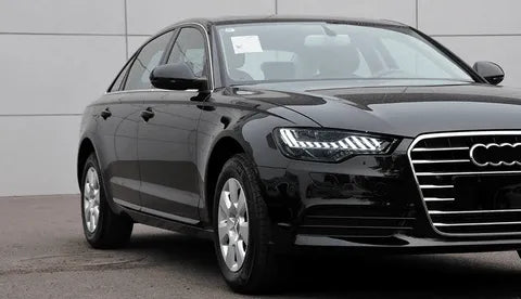 Lampy Przednie do Audi A6 C7 w Designie A7 z LED i DRL z Dynamicznym Sygnałem i Reflektorem Dwustronnym (2012-2015) - Multigenus