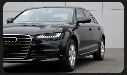 Lampy Przednie do Audi A6 C7 w Designie A7 z LED i DRL z Dynamicznym Sygnałem i Reflektorem Dwustronnym (2012-2015) - Multigenus