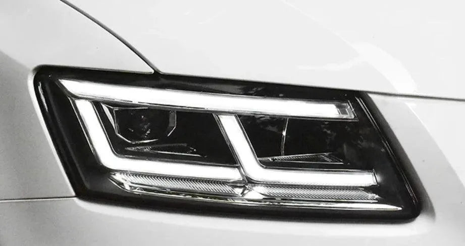 Lampy przednie do Audi Q5 2009-2018 - Reflektor LED z soczewką projekcyjną, sygnałem, DRL, lampa przednia samochodowa - Multigenus