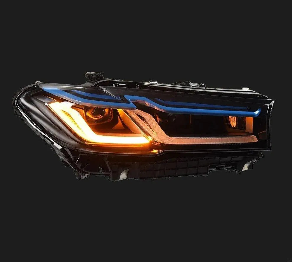 Lampy Przednie do BMW 5 G30 - Soczewki Projektorowe Reflektorów LED 2017 - 2023. DRL - Multigenus