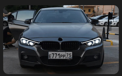 Lampy przednie do BMW F30 F31 Reflektory samochodowe LED z soczewką DRL - Multigenus