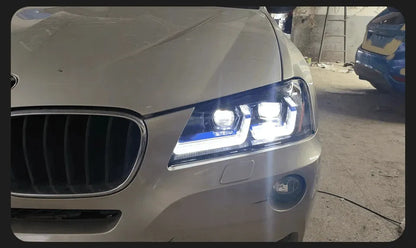 Lampy Przednie do BMW X3 F25 LED z DRL i Sygnałem (2010-2013, przed-LCI) - Multigenus