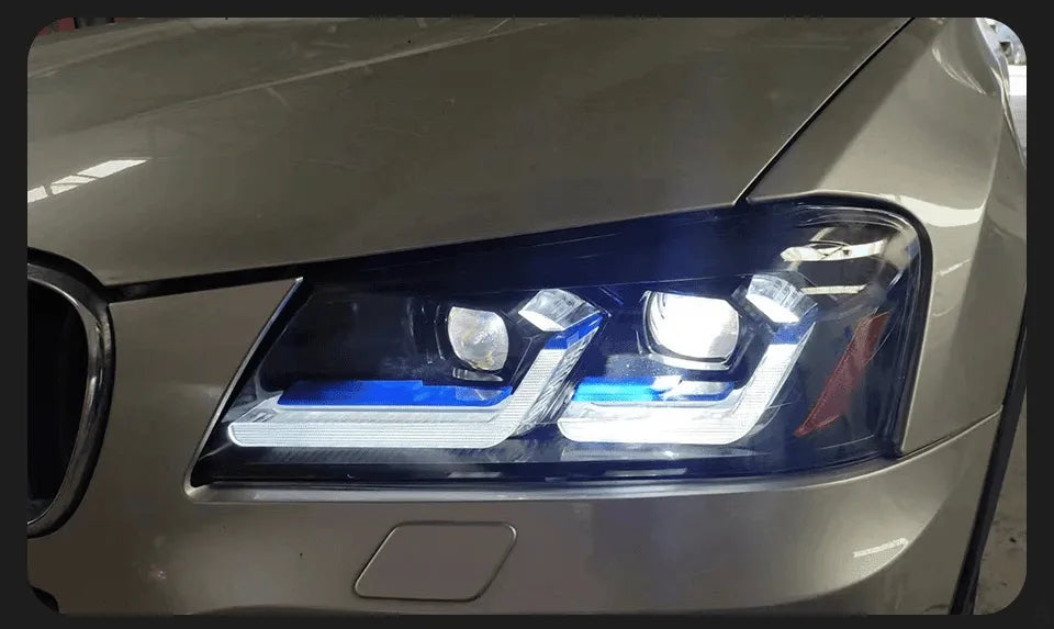 Lampy Przednie do BMW X3 F25 LED z DRL i Sygnałem (2010-2013, przed-LCI) - Multigenus