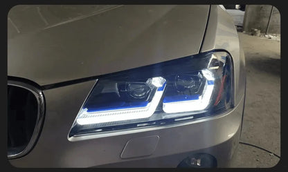 Lampy Przednie do BMW X3 F25 LED z DRL i Sygnałem (2010-2013, przed-LCI) - Multigenus