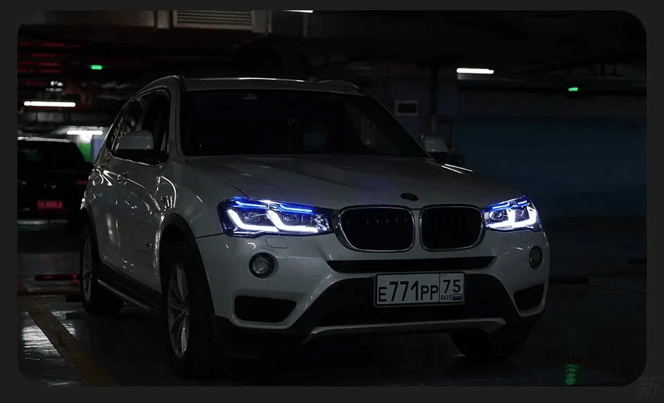 Lampy Przednie do BMW X3 F25 LED z DRL i Sygnałem (2010-2016) - Multigenus