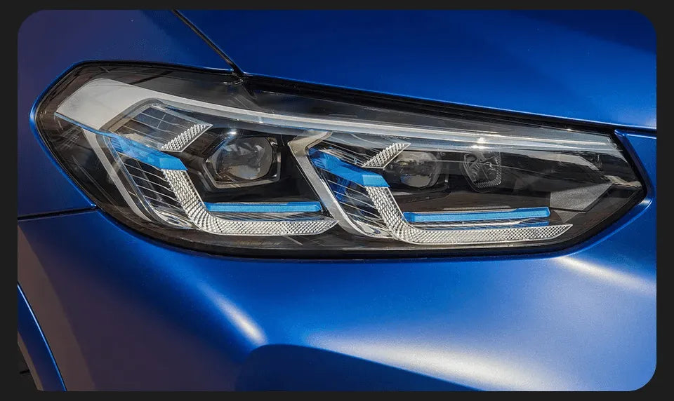 Lampy Przednie do BMW X3 G01 G08 LED w Stylu Laserowym z DRL i Projektorową Soczewką (2018-2022) - Multigenus