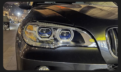 Lampy Przednie do BMW X5 E70 LED w Stylu Laserowym z DRL, Sygnałem i Lampą HID (2007-2013) - Multigenus