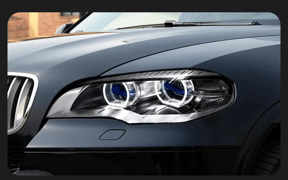 Lampy Przednie do BMW X5 E70 LED w Stylu Laserowym z DRL, Sygnałem i Lampą HID (2007-2013) - Multigenus