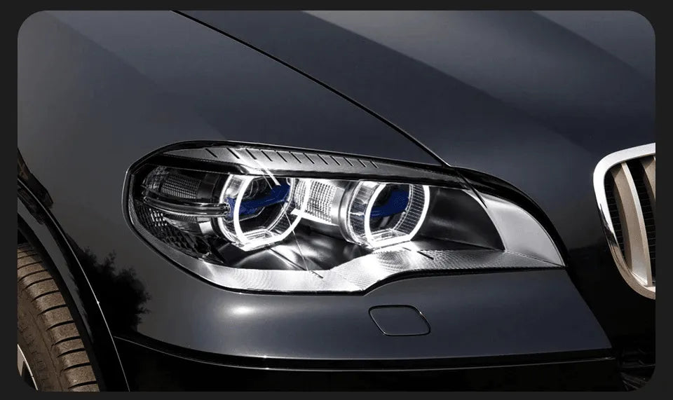 Lampy Przednie do BMW X5 E70 LED w Stylu Laserowym z DRL, Sygnałem i Lampą HID (2007-2013) - Multigenus