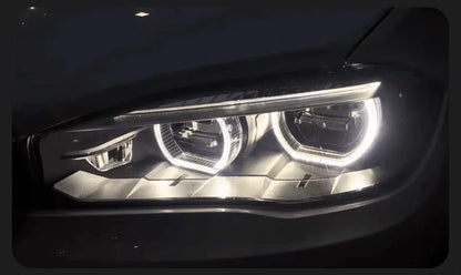 Lampy Przednie do BMW X5 F15 Angel Eye z Diodami LED, DRL i Sygnałem (2014-2018) X6 - Multigenus