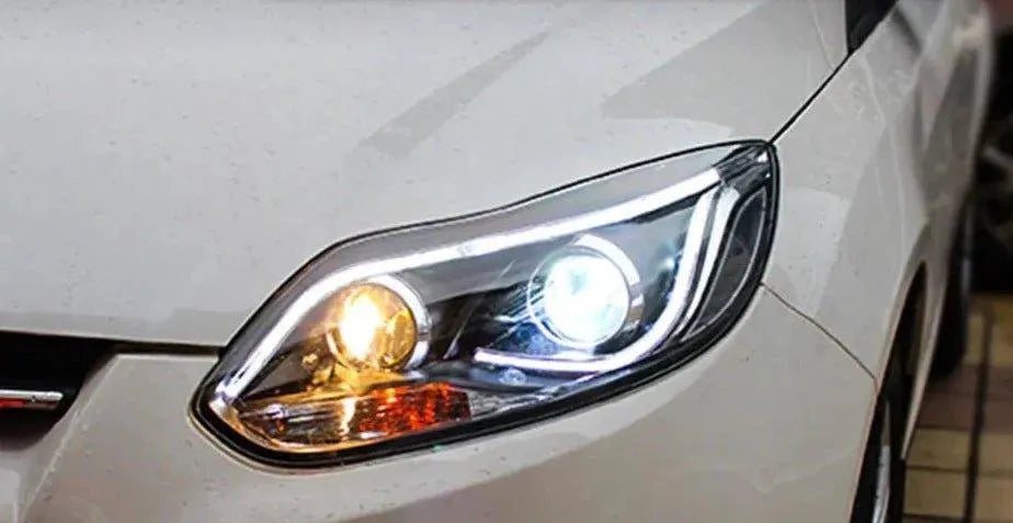 Lampy przednie do Ford Focus 2012-2014 Focus 3 - Reflektor LED z funkcją DRL, HID, Angel Eye Bi-Xenon Beam - Multigenus