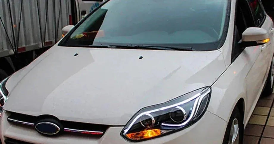 Lampy przednie do Ford Focus 2012-2014 Focus 3 - Reflektor LED z funkcją DRL, HID, Angel Eye Bi-Xenon Beam - Multigenus