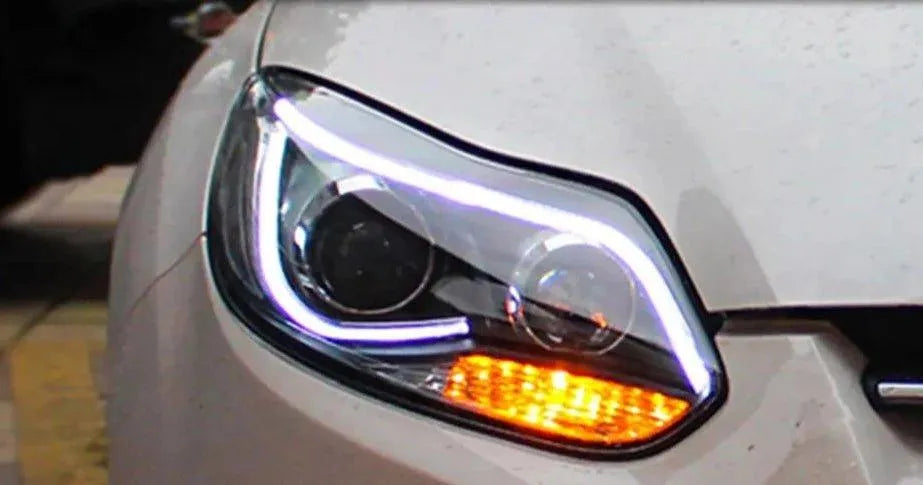 Lampy przednie do Ford Focus 2012-2014 Focus 3 - Reflektor LED z funkcją DRL, HID, Angel Eye Bi-Xenon Beam - Multigenus