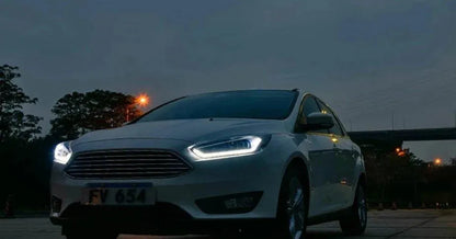 Lampy przednie do Ford Focus 2014-2017 Focus 4 - Reflektory LED z dynamicznym sygnałem, DRL, HID Bi-Xenon - Multigenus