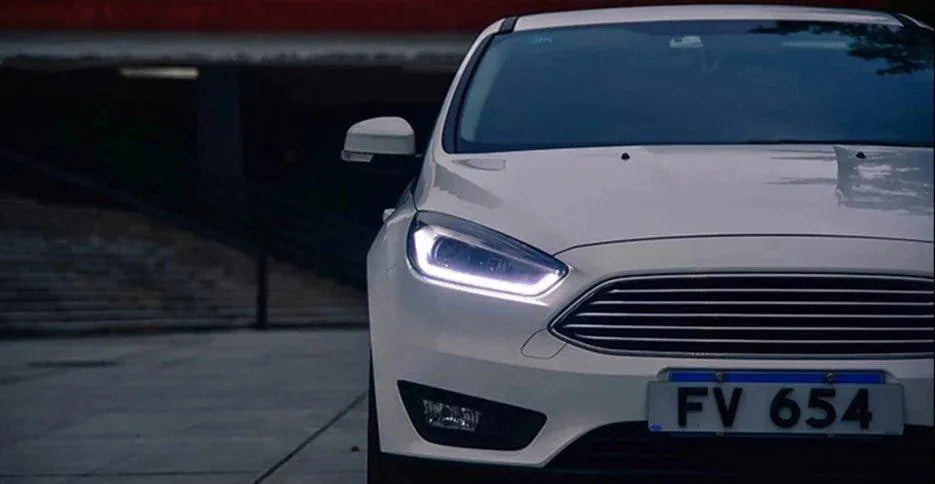 Lampy przednie do Ford Focus 2014-2017 Focus 4 - Reflektory LED z dynamicznym sygnałem, DRL, HID Bi-Xenon - Multigenus