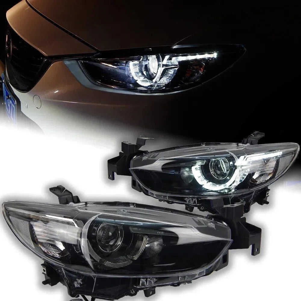 Lampy przednie Mazda 6 Reflektory LED 2013 - 2016 DRL Hid Angel Eye Bi Xenon - Multigenus