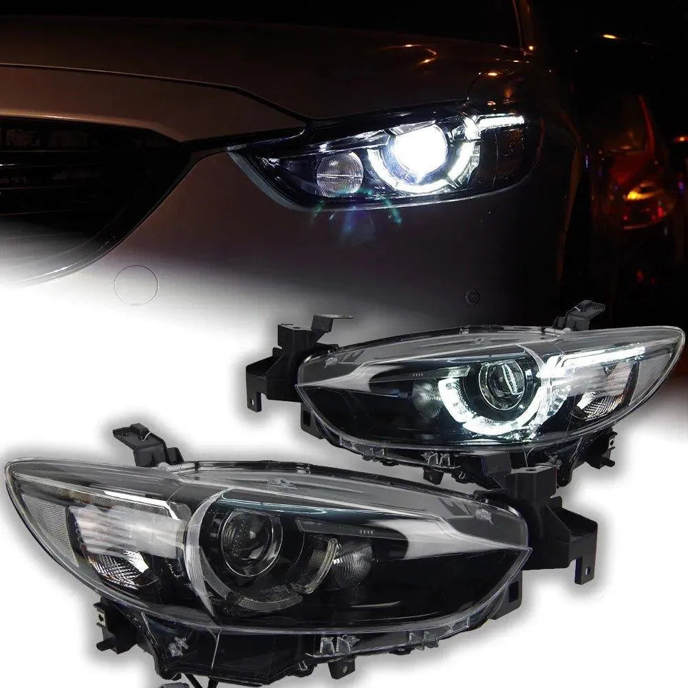 Lampy przednie Mazda 6 Reflektory LED 2013 - 2016 DRL Hid Angel Eye Bi Xenon - Multigenus