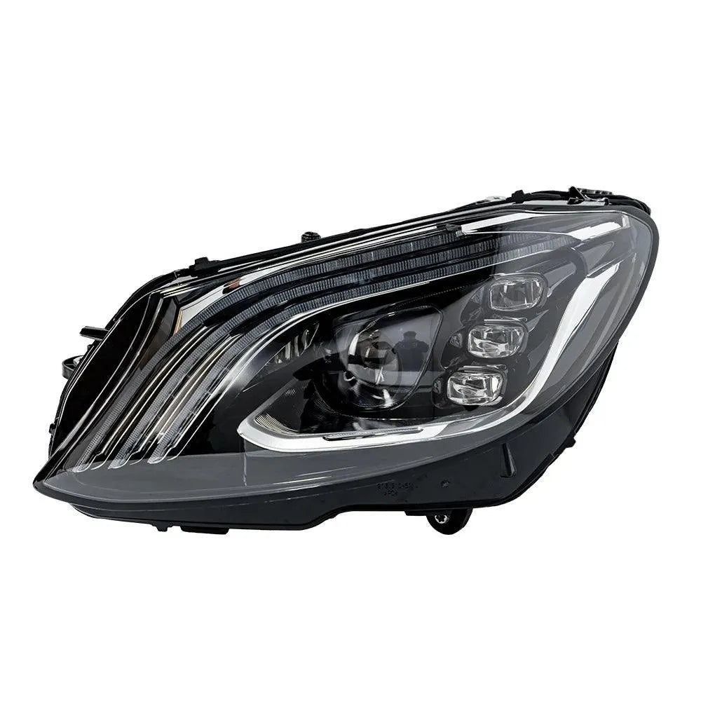 Lampy przednie do Mercedes Benz W205 z projektorowymi soczewkami LED 2014-2020 C180 C200 C260 C300 DRL - Multigenus