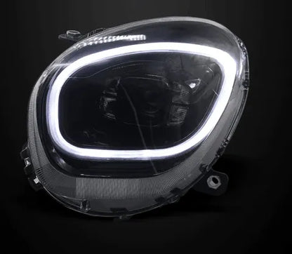 Lampy przednie do MINI R60 2007-2016 Countryman - Reflektory LED z soczewką projekcyjną, DRL, światłami mijania i sygnałem - Multigenus