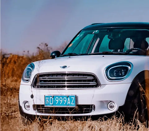 Lampy przednie do MINI R60 2007-2016 Countryman - Reflektory LED z soczewką projekcyjną, DRL, światłami mijania i sygnałem - Multigenus