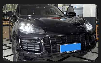 Lampy Przednie do Porsche Cayenne LED z Projektorową Soczewką i DRL (2007-2010) Cayenne GTS - Multigenus