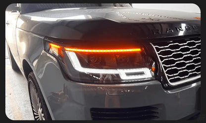 Lampy Przednie do Range Rover LED z DRL i Dynamicznym Sygnałem (2014-2017) - Multigenus