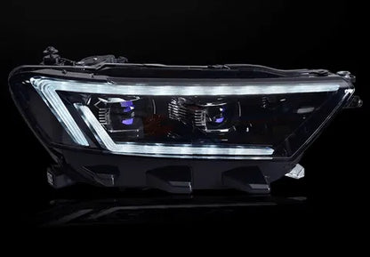 Lampy przednie do Volkswagen VW T-ROC 2017-2020 - Reflektory LED z dynamicznym sygnałem, soczewką projekcyjną i DRL - Multigenus